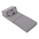Casa si Gradina - Mobilier - Saltele si somiere - Saltele - Saltea pliabila/fotoliu extensibil, 2 in 1, gri deschis, PELOS - Infinity.ro