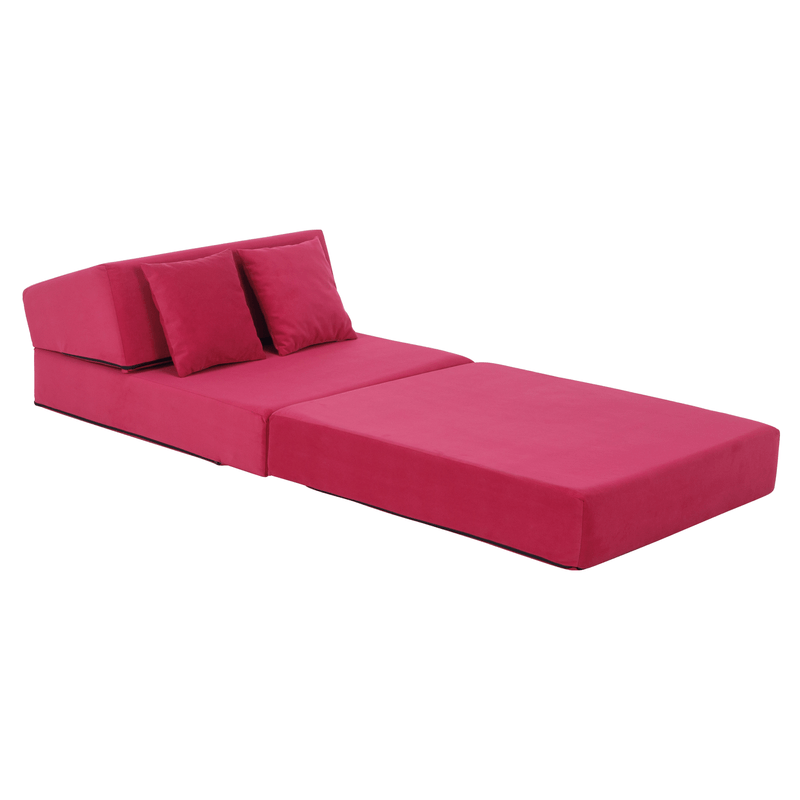 Casa si Gradina - Mobilier - Saltele si somiere - Saltele - Saltea pliabila/fotoliu extensibil, 2in1, roz magenta, PELOS - Infinity.ro