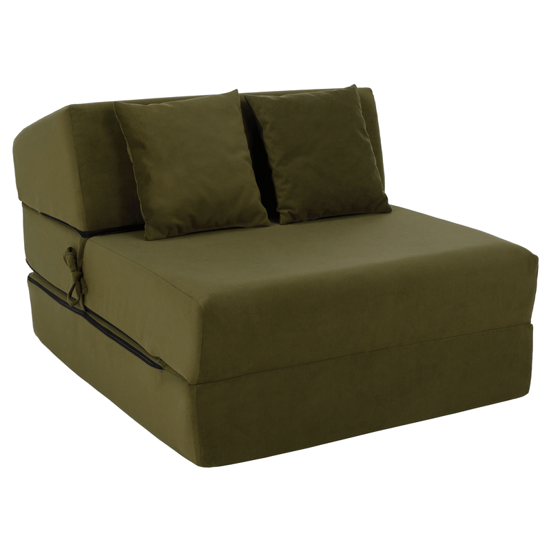 Casa si Gradina - Mobilier - Saltele si somiere - Saltele - Saltea pliabila/fotoliu extensibil, 2 in 1, masliniu, PELOS - Infinity.ro
