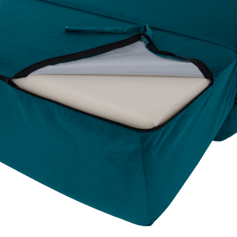 Casa si Gradina - Mobilier - Saltele si somiere - Saltele - Saltea pliabila/fotoliu extensibil, 2 in 1, petrol, PELOS - Infinity.ro