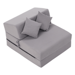 Casa si Gradina - Mobilier - Saltele si somiere - Saltele - Saltea pliabila/fotoliu extensibil, 2 in 1, gri deschis, PELOS - Infinity.ro