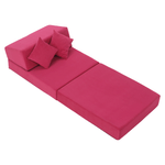 Casa si Gradina - Mobilier - Saltele si somiere - Saltele - Saltea pliabila/fotoliu extensibil, 2in1, roz magenta, PELOS - Infinity.ro