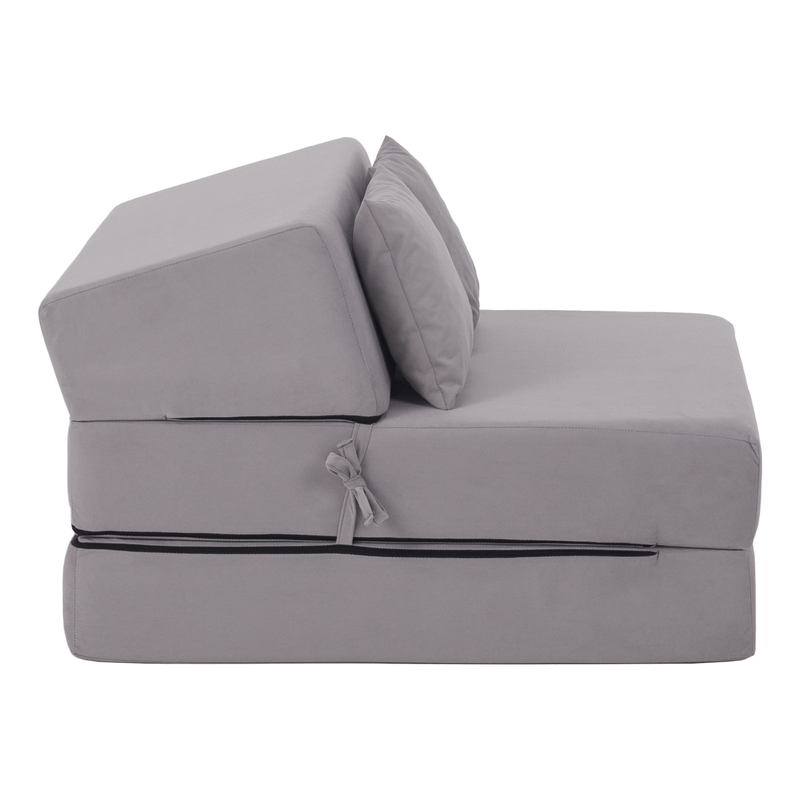 Casa si Gradina - Mobilier - Saltele si somiere - Saltele - Saltea pliabila/fotoliu extensibil, 2 in 1, gri deschis, PELOS - Infinity.ro