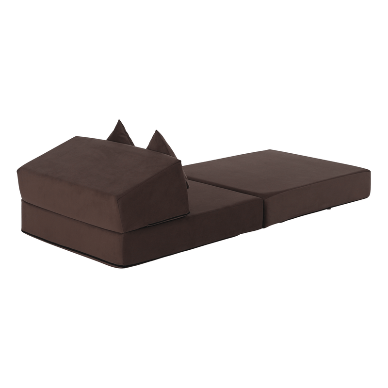 Casa si Gradina - Mobilier - Saltele si somiere - Saltele - Saltea pliabila/fotoliu extensibil, 2 in 1, maro Taupe, PELOS - Infinity.ro