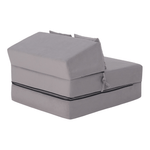 Casa si Gradina - Mobilier - Saltele si somiere - Saltele - Saltea pliabila/fotoliu extensibil, 2 in 1, gri deschis, PELOS - Infinity.ro