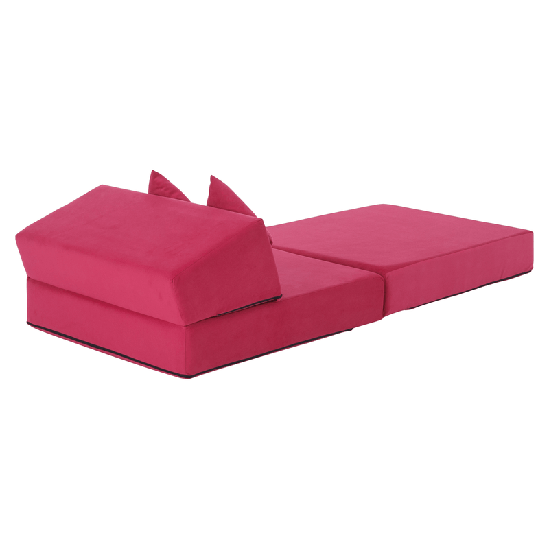 Casa si Gradina - Mobilier - Saltele si somiere - Saltele - Saltea pliabila/fotoliu extensibil, 2in1, roz magenta, PELOS - Infinity.ro