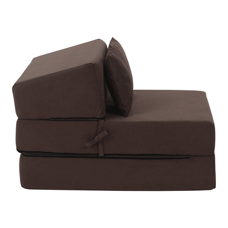 Casa si Gradina - Mobilier - Saltele si somiere - Saltele - Saltea pliabila/fotoliu extensibil, 2 in 1, maro Taupe, PELOS - Infinity.ro