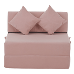Casa si Gradina - Mobilier - Saltele si somiere - Saltele - Saltea pliabila/fotoliu extensibil, 2 in 1, roz, PELOS - Infinity.ro