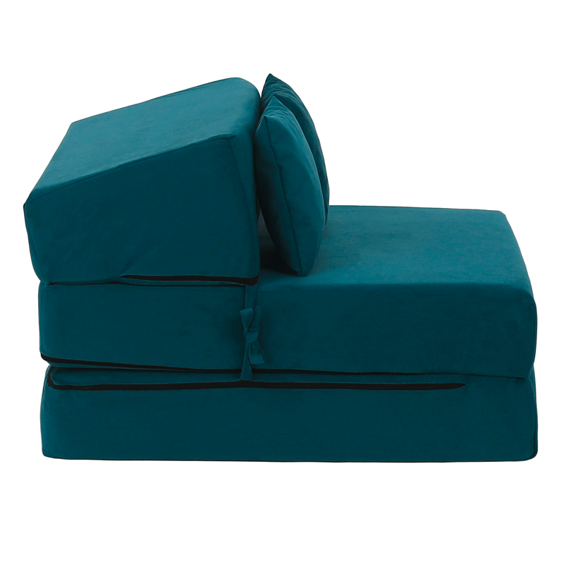 Casa si Gradina - Mobilier - Saltele si somiere - Saltele - Saltea pliabila/fotoliu extensibil, 2 in 1, petrol, PELOS - Infinity.ro