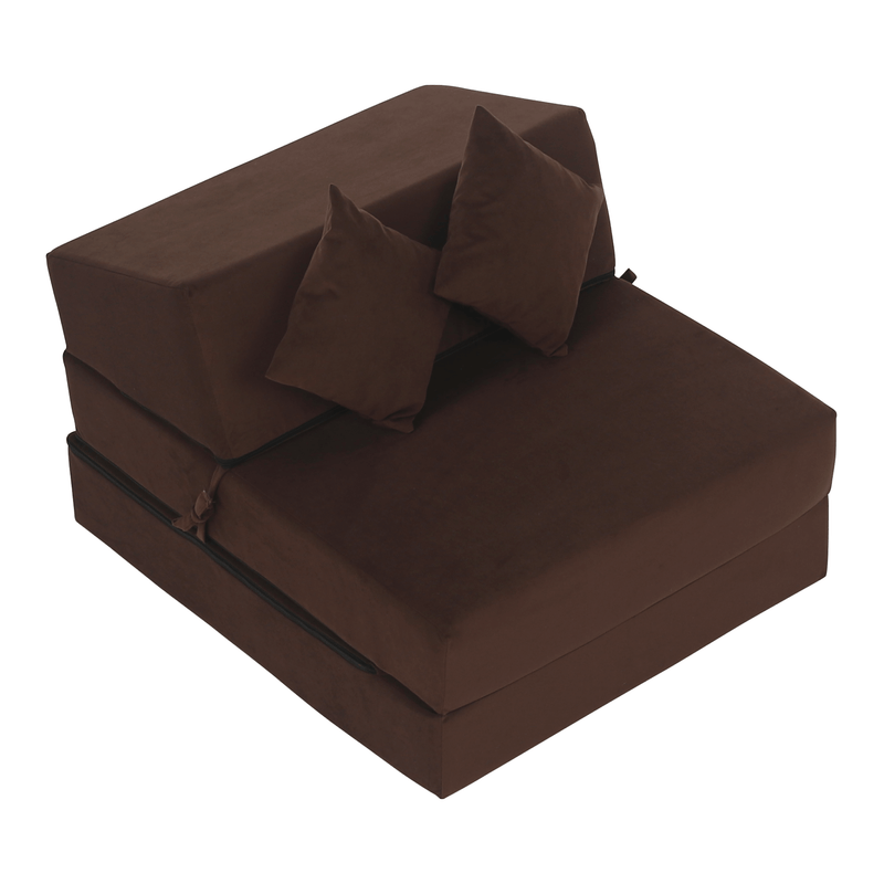 Casa si Gradina - Mobilier - Saltele si somiere - Saltele - Saltea pliabila/fotoliu extensibil, 2 in 1, maro, PELOS - Infinity.ro