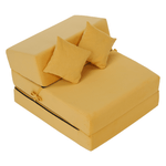 Casa si Gradina - Mobilier - Saltele si somiere - Saltele - Saltea pliabila/fotoliu extensibil, 2 in 1, galben, PELOS - Infinity.ro