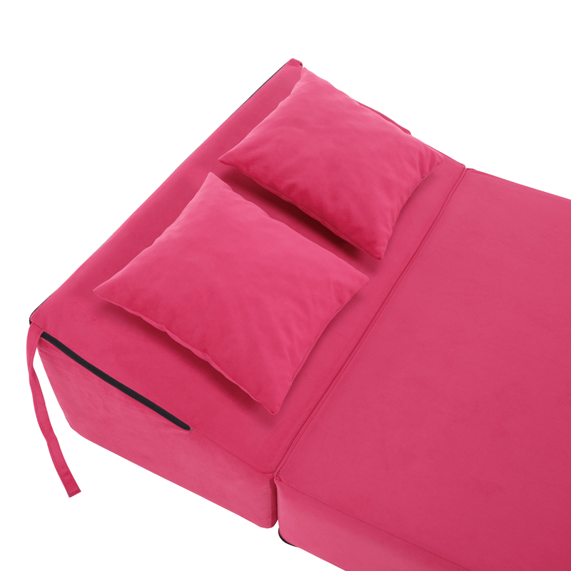 Casa si Gradina - Mobilier - Saltele si somiere - Saltele - Saltea pliabila/fotoliu extensibil, 2in1, roz magenta, PELOS - Infinity.ro