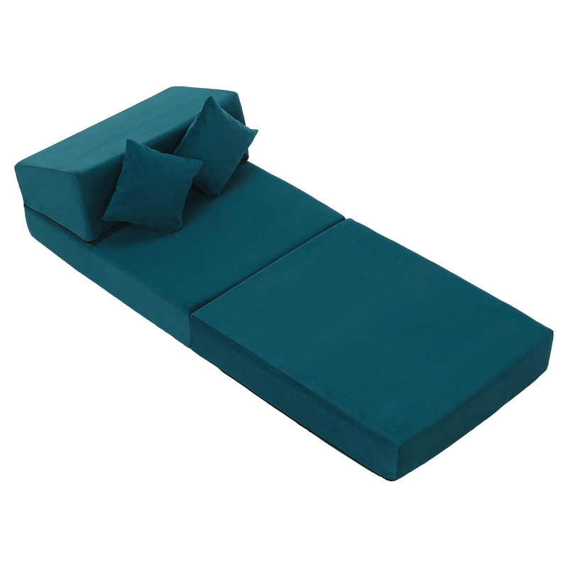 Casa si Gradina - Mobilier - Saltele si somiere - Saltele - Saltea pliabila/fotoliu extensibil, 2 in 1, petrol, PELOS - Infinity.ro