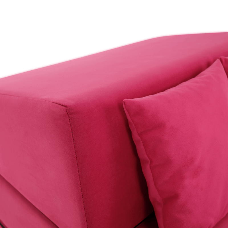 Casa si Gradina - Mobilier - Saltele si somiere - Saltele - Saltea pliabila/fotoliu extensibil, 2in1, roz magenta, PELOS - Infinity.ro