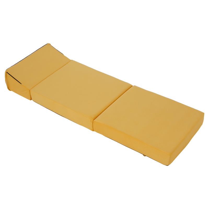 Casa si Gradina - Mobilier - Saltele si somiere - Saltele - Saltea pliabila/fotoliu extensibil, 2 in 1, galben, PELOS - Infinity.ro
