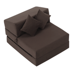 Casa si Gradina - Mobilier - Saltele si somiere - Saltele - Saltea pliabila/fotoliu extensibil, 2 in 1, maro Taupe, PELOS - Infinity.ro