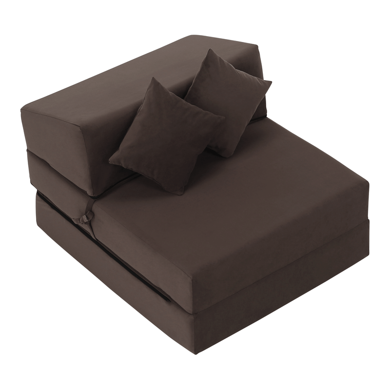 Casa si Gradina - Mobilier - Saltele si somiere - Saltele - Saltea pliabila/fotoliu extensibil, 2 in 1, maro Taupe, PELOS - Infinity.ro