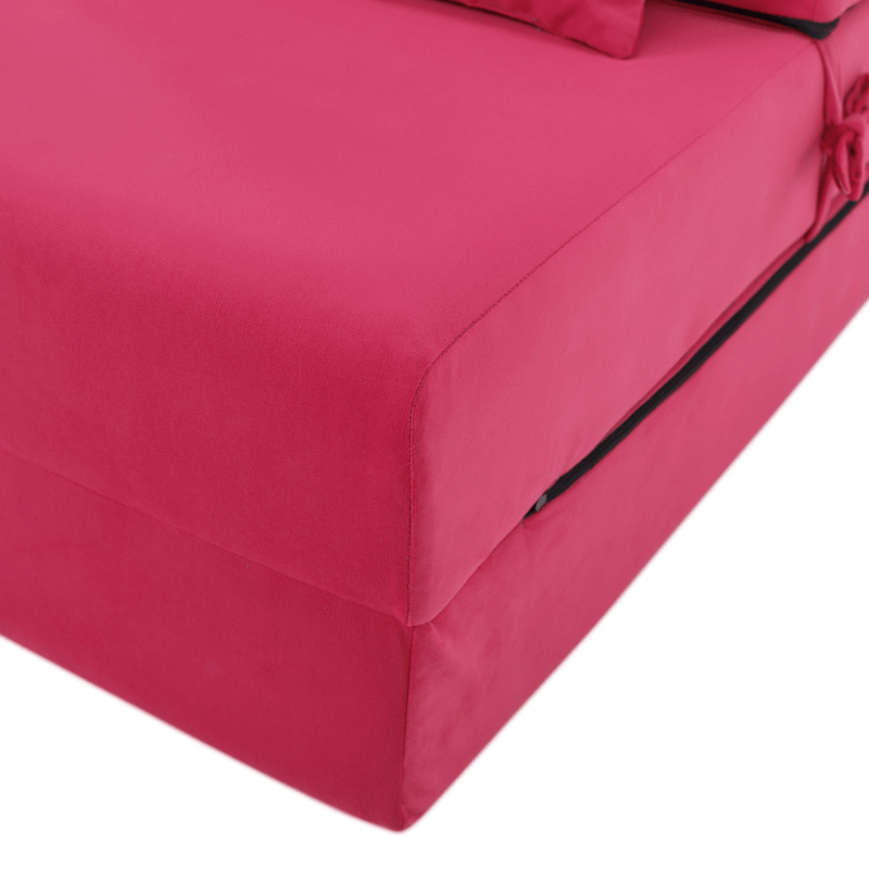 Casa si Gradina - Mobilier - Saltele si somiere - Saltele - Saltea pliabila/fotoliu extensibil, 2in1, roz magenta, PELOS - Infinity.ro