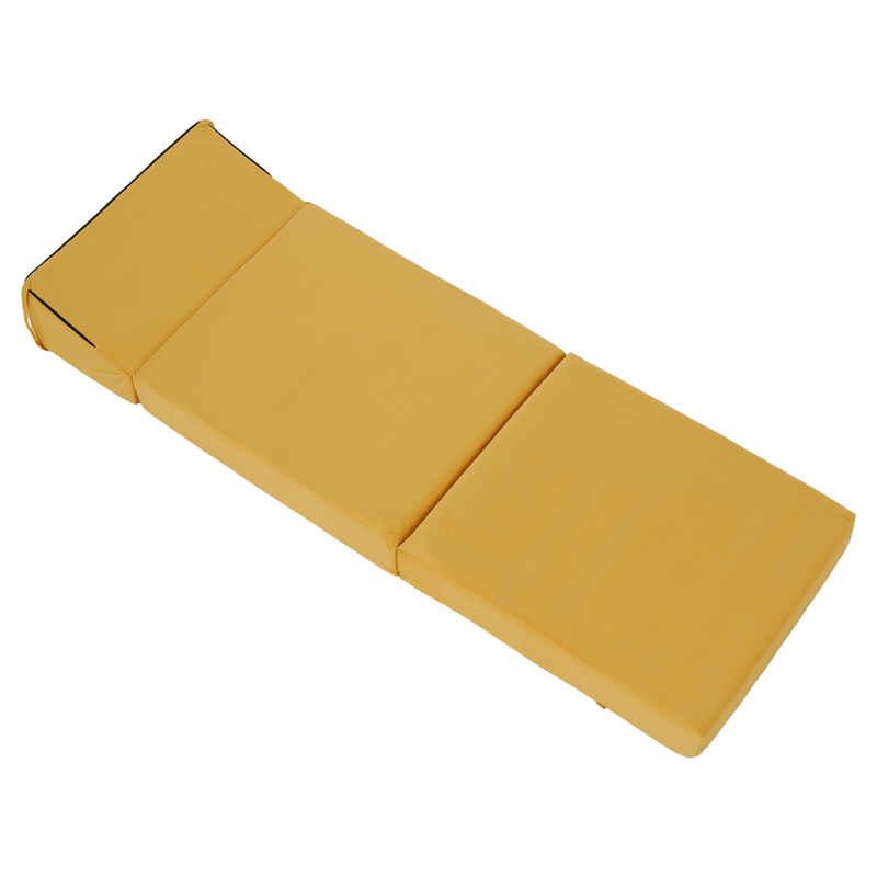 Casa si Gradina - Mobilier - Saltele si somiere - Saltele - Saltea pliabila/fotoliu extensibil, 2 in 1, galben, PELOS - Infinity.ro