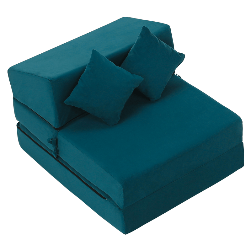 Casa si Gradina - Mobilier - Saltele si somiere - Saltele - Saltea pliabila/fotoliu extensibil, 2 in 1, petrol, PELOS - Infinity.ro