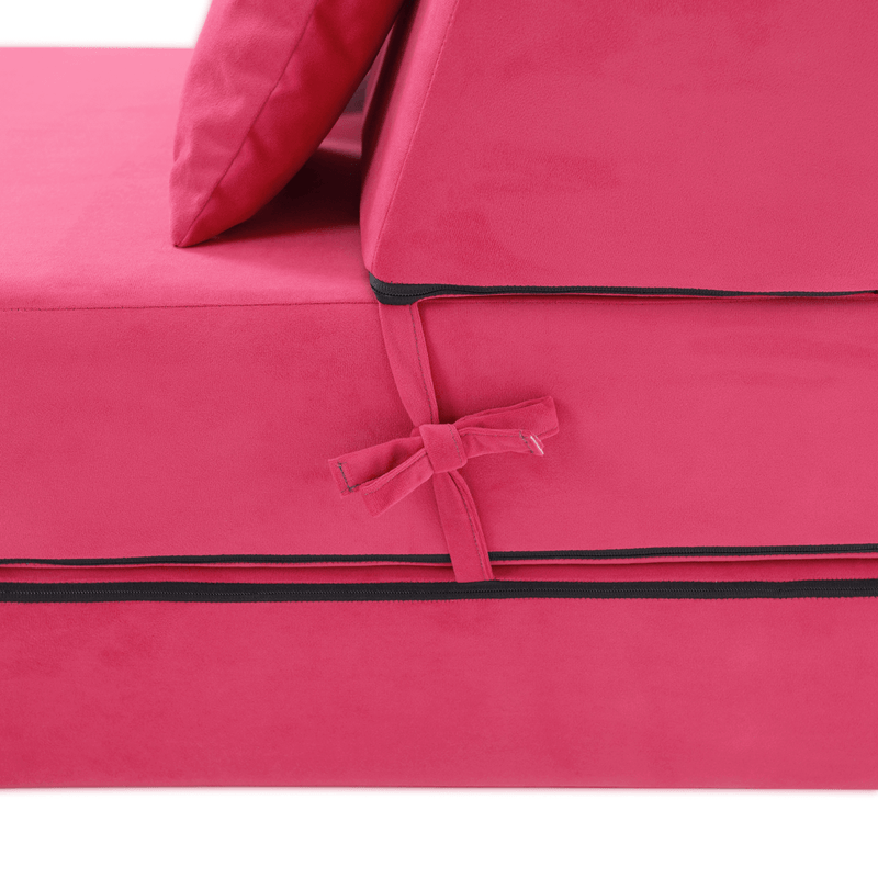 Casa si Gradina - Mobilier - Saltele si somiere - Saltele - Saltea pliabila/fotoliu extensibil, 2in1, roz magenta, PELOS - Infinity.ro
