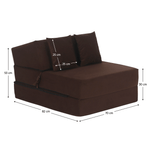 Casa si Gradina - Mobilier - Saltele si somiere - Saltele - Saltea pliabila/fotoliu extensibil, 2 in 1, maro, PELOS - Infinity.ro