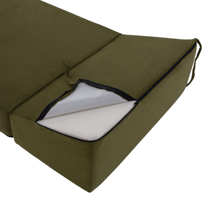 Casa si Gradina - Mobilier - Saltele si somiere - Saltele - Saltea pliabila/fotoliu extensibil, 2 in 1, masliniu, PELOS - Infinity.ro