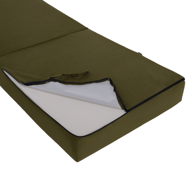 Casa si Gradina - Mobilier - Saltele si somiere - Saltele - Saltea pliabila/fotoliu extensibil, 2 in 1, masliniu, PELOS - Infinity.ro