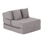 Casa si Gradina - Mobilier - Saltele si somiere - Saltele - Saltea pliabila/fotoliu extensibil, 2 in 1, gri, PELOS - Infinity.ro