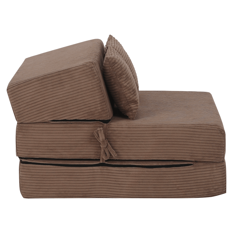 Casa si Gradina - Mobilier - Saltele si somiere - Saltele - Saltea pliabila/fotoliu extensibil, 2 in 1, maro deschis, PELOS - Infinity.ro