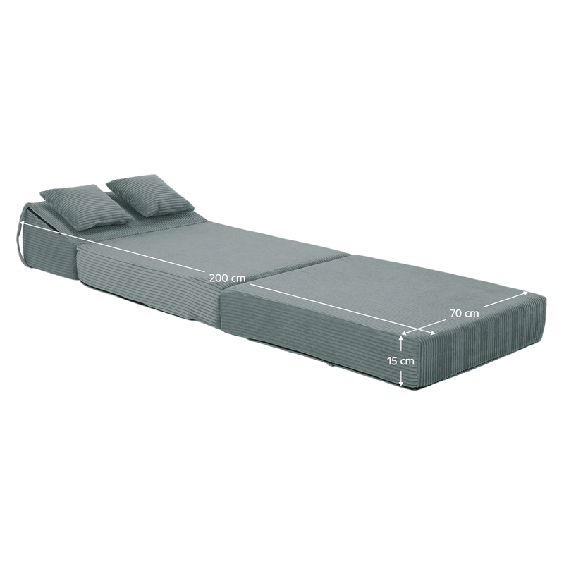 Casa si Gradina - Mobilier - Saltele si somiere - Saltele - Saltea pliabila/fotoliu extensibil, 2 in 1, mentolat, PELOS - Infinity.ro