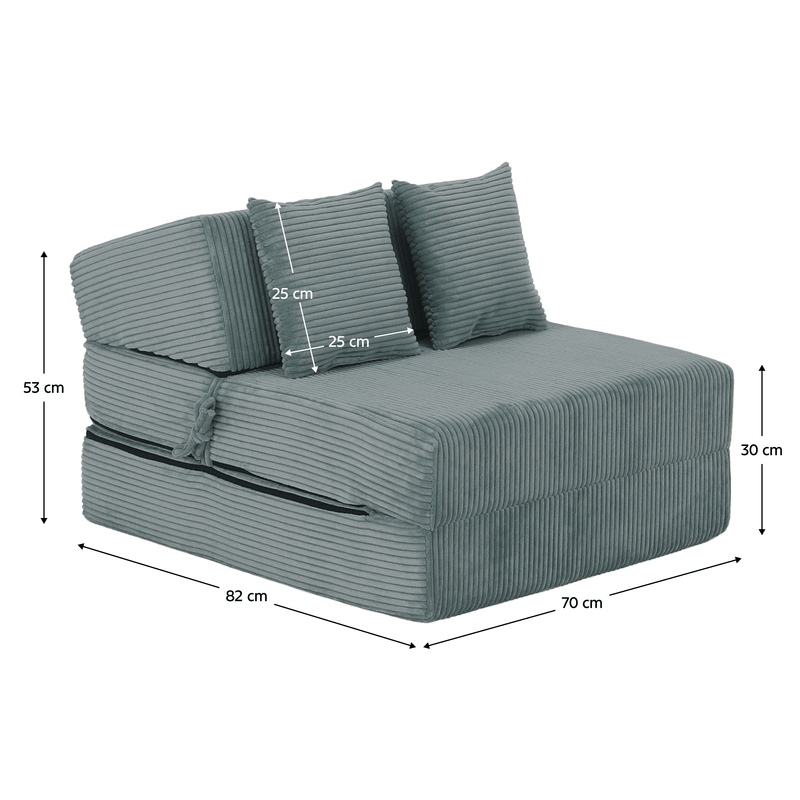 Casa si Gradina - Mobilier - Saltele si somiere - Saltele - Saltea pliabila/fotoliu extensibil, 2 in 1, mentolat, PELOS - Infinity.ro