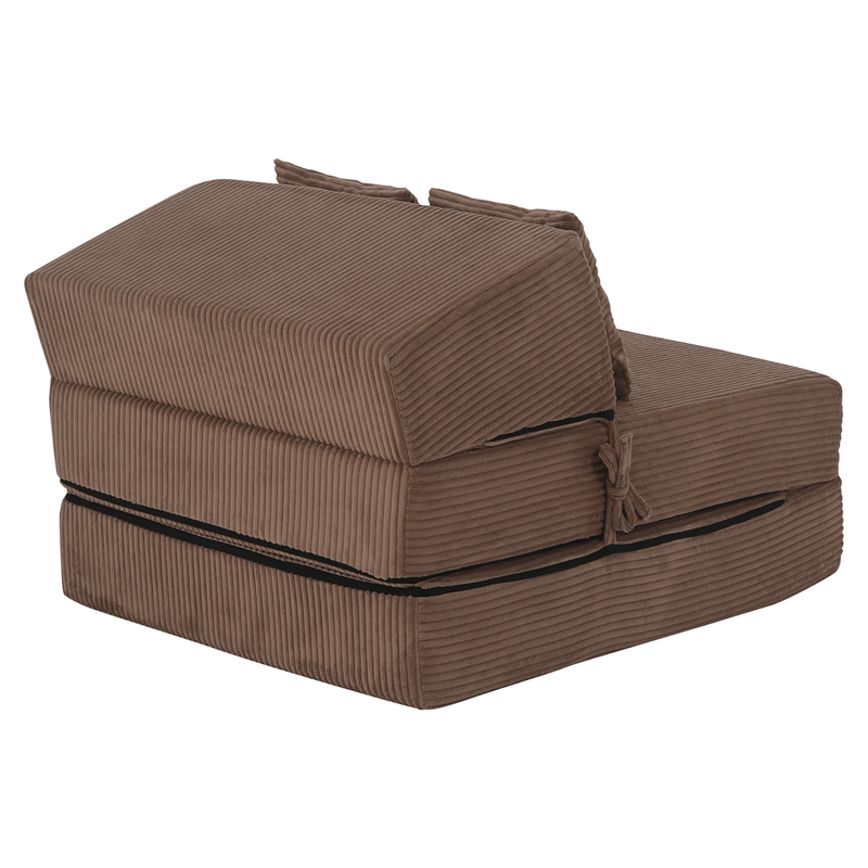 Casa si Gradina - Mobilier - Saltele si somiere - Saltele - Saltea pliabila/fotoliu extensibil, 2 in 1, maro deschis, PELOS - Infinity.ro