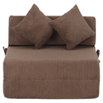 Casa si Gradina - Mobilier - Saltele si somiere - Saltele - Saltea pliabila/fotoliu extensibil, 2 in 1, maro deschis, PELOS - Infinity.ro
