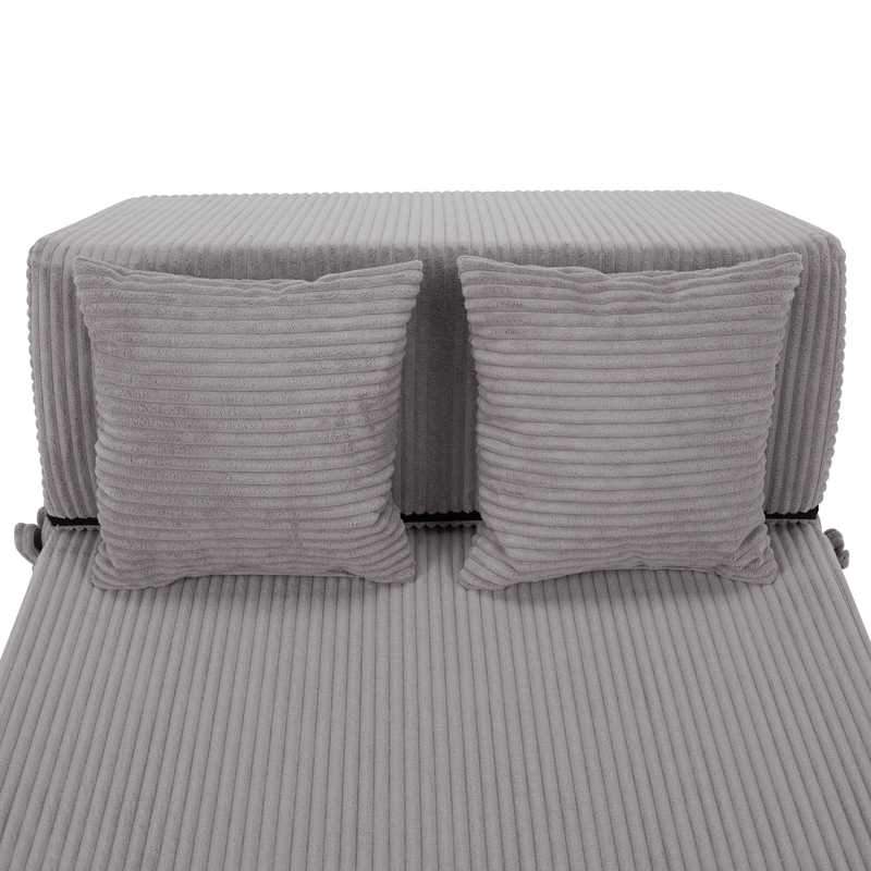 Casa si Gradina - Mobilier - Saltele si somiere - Saltele - Saltea pliabila/fotoliu extensibil, 2 in 1, gri, PELOS - Infinity.ro