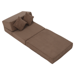 Casa si Gradina - Mobilier - Saltele si somiere - Saltele - Saltea pliabila/fotoliu extensibil, 2 in 1, maro deschis, PELOS - Infinity.ro