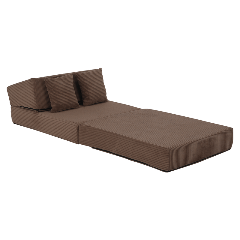 Casa si Gradina - Mobilier - Saltele si somiere - Saltele - Saltea pliabila/fotoliu extensibil, 2 in 1, maro deschis, PELOS - Infinity.ro