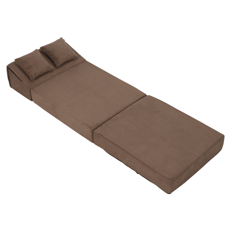 Casa si Gradina - Mobilier - Saltele si somiere - Saltele - Saltea pliabila/fotoliu extensibil, 2 in 1, maro deschis, PELOS - Infinity.ro