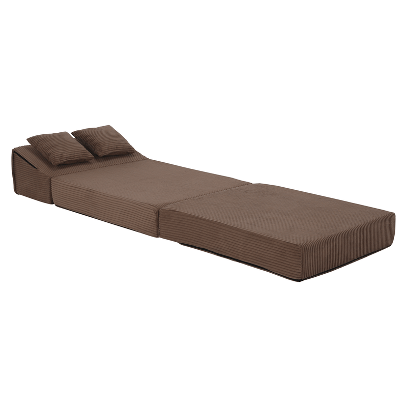 Casa si Gradina - Mobilier - Saltele si somiere - Saltele - Saltea pliabila/fotoliu extensibil, 2 in 1, maro deschis, PELOS - Infinity.ro