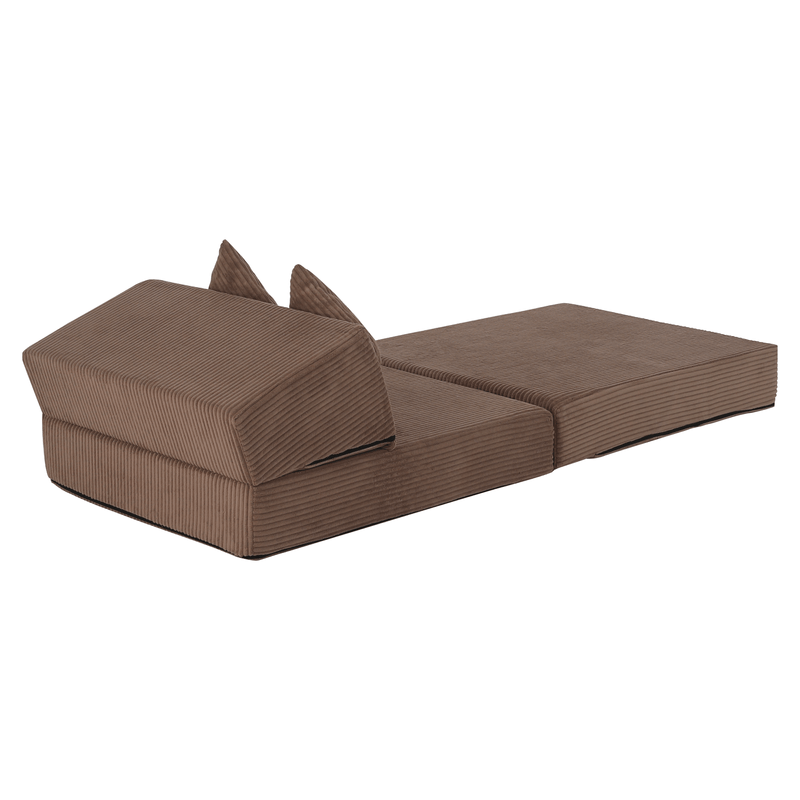 Casa si Gradina - Mobilier - Saltele si somiere - Saltele - Saltea pliabila/fotoliu extensibil, 2 in 1, maro deschis, PELOS - Infinity.ro