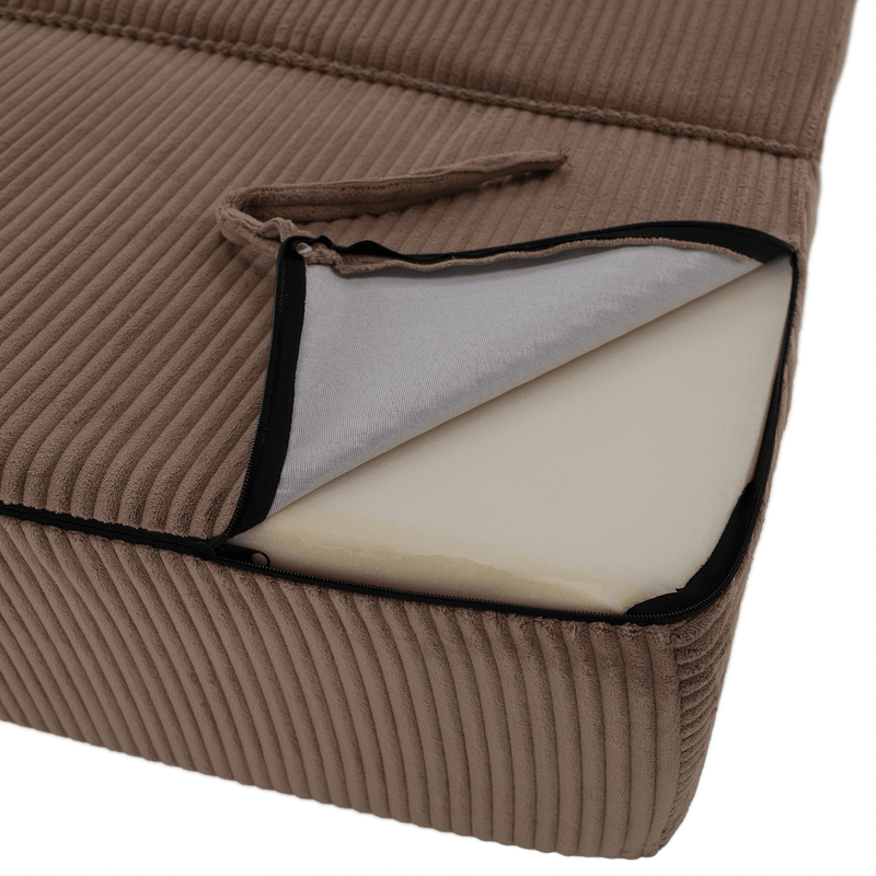 Casa si Gradina - Mobilier - Saltele si somiere - Saltele - Saltea pliabila/fotoliu extensibil, 2 in 1, maro deschis, VEDIS - Infinity.ro