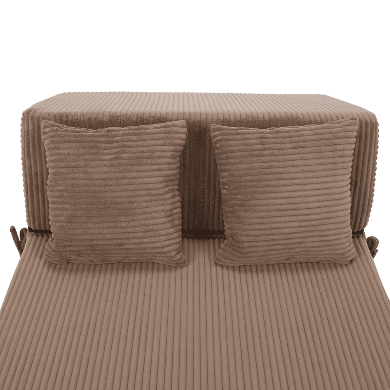 Casa si Gradina - Mobilier - Saltele si somiere - Saltele - Saltea pliabila/fotoliu extensibil, 2 in 1, maro deschis, PELOS - Infinity.ro