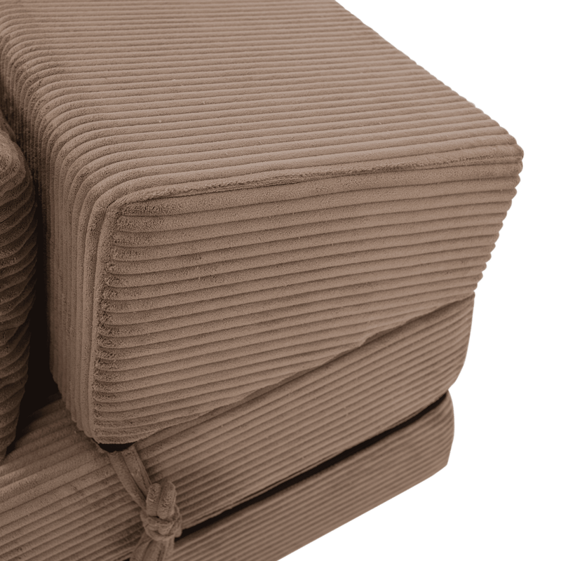 Casa si Gradina - Mobilier - Saltele si somiere - Saltele - Saltea pliabila/fotoliu extensibil, 2 in 1, maro deschis, PELOS - Infinity.ro