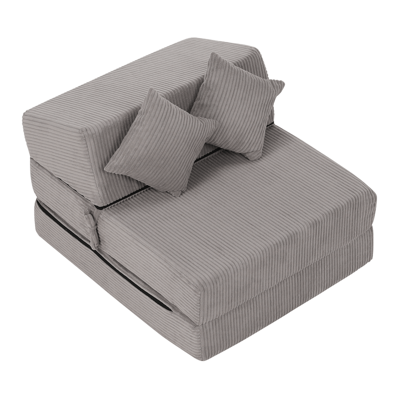 Casa si Gradina - Mobilier - Saltele si somiere - Saltele - Saltea pliabila/fotoliu extensibil, 2 in 1, gri, PELOS - Infinity.ro