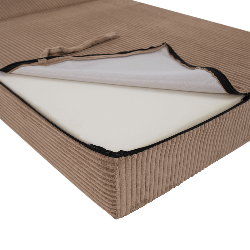 Casa si Gradina - Mobilier - Saltele si somiere - Saltele - Saltea pliabila/fotoliu extensibil, 2 in 1, maro deschis, PELOS - Infinity.ro