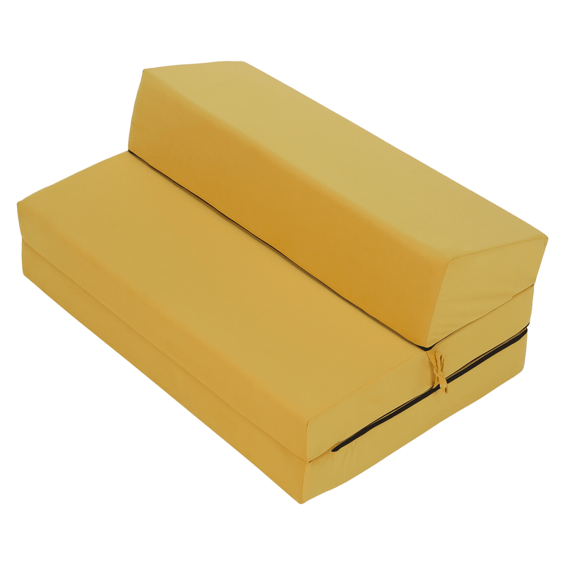 Casa si Gradina - Mobilier - Saltele si somiere - Saltele - Saltea pliabila/fotoliu extensibil, 2 in 1, galben, VEDIS - Infinity.ro