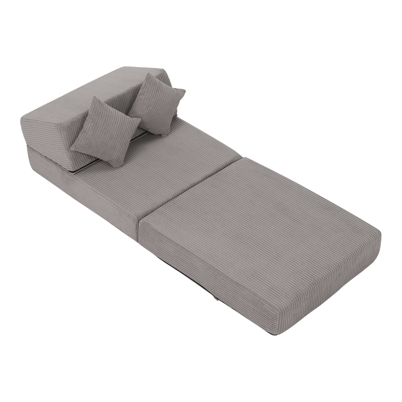 Casa si Gradina - Mobilier - Saltele si somiere - Saltele - Saltea pliabila/fotoliu extensibil, 2 in 1, gri, PELOS - Infinity.ro
