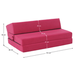 Casa si Gradina - Mobilier - Saltele si somiere - Saltele - Saltea pliabila/fotoliu extensibil, 2 in 1, roz magenta, VEDIS - Infinity.ro