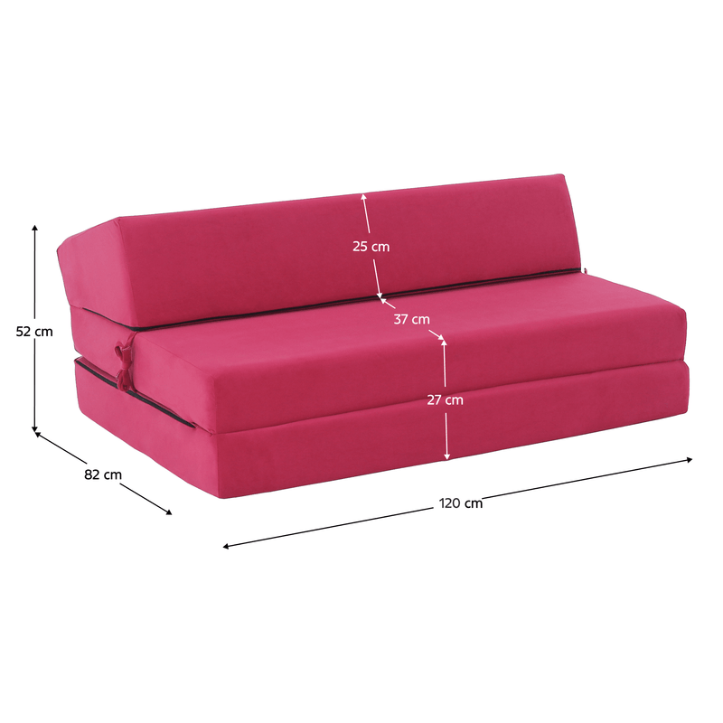 Casa si Gradina - Mobilier - Saltele si somiere - Saltele - Saltea pliabila/fotoliu extensibil, 2 in 1, roz magenta, VEDIS - Infinity.ro