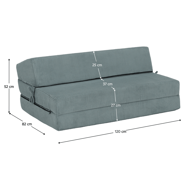 Casa si Gradina - Mobilier - Saltele si somiere - Saltele - Saltea/scaun pliabil, 2 in 1, mentol, VEDIS - Infinity.ro